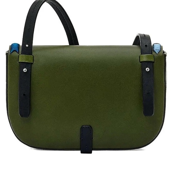NWT IL Bisonte Piccarda Small Crossbody Bag in green - Picture 2 of 9